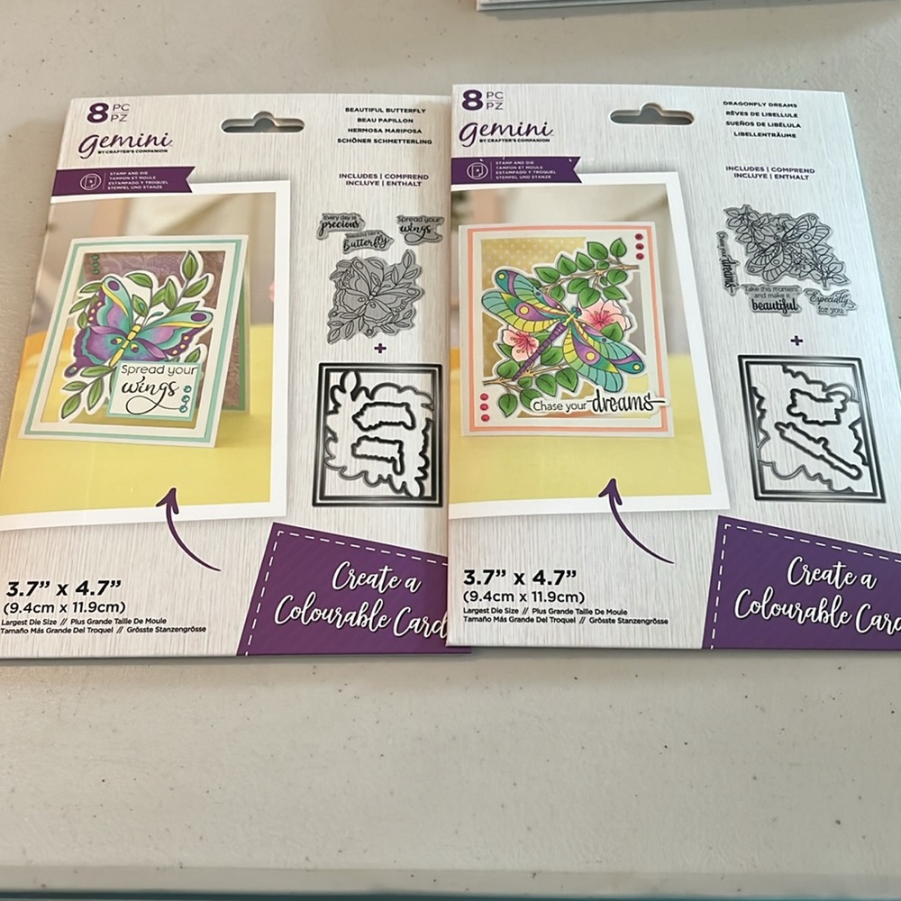Gemini Card Making Kit with Stamps and Dies butterfly-dragonfly